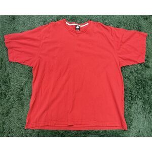 Starter Men's 2XL Red Short Sleeve Crew Neck T-Shirt Embroidered Logo Classic